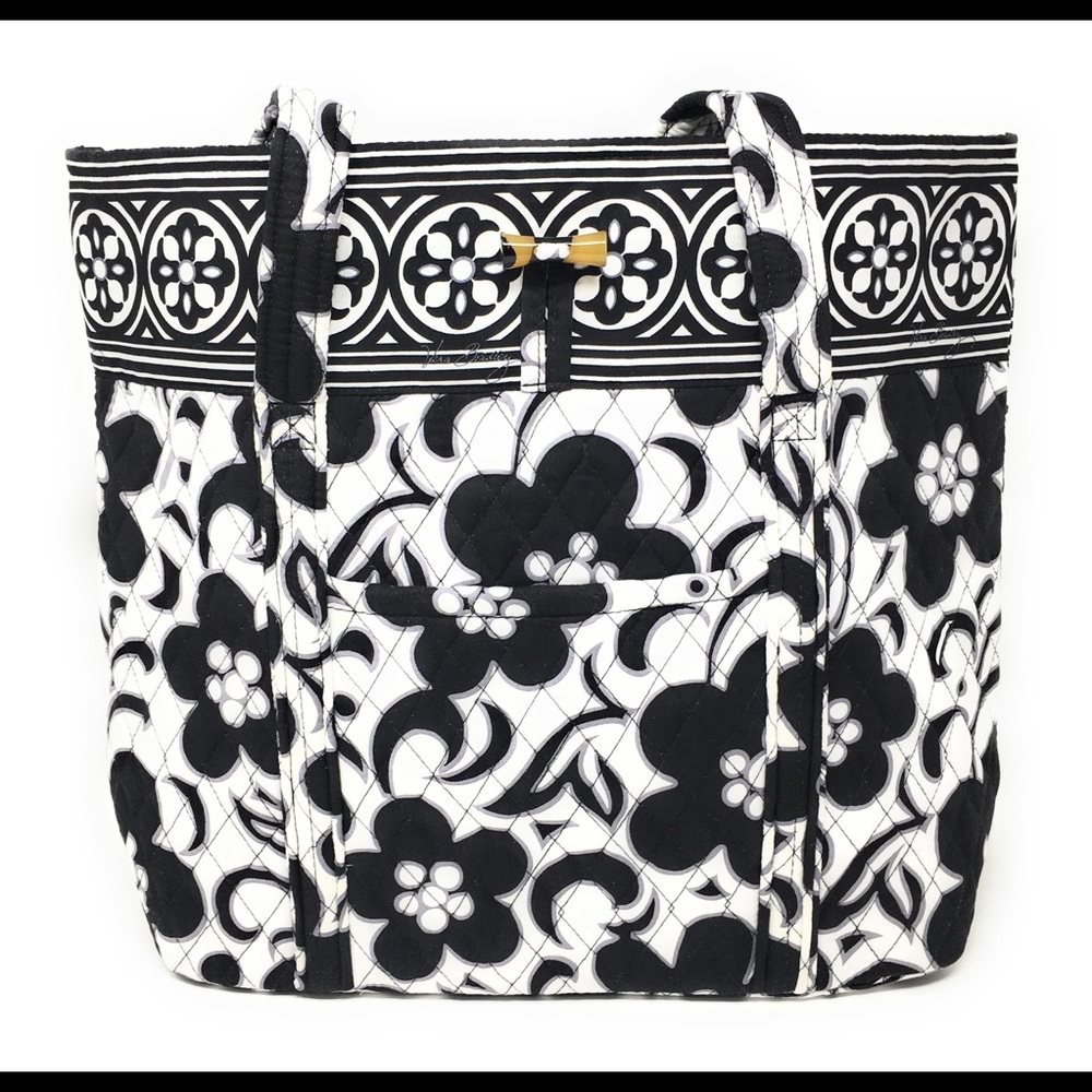 Vera Bradley Tote in Night & Day w/ Black Interior